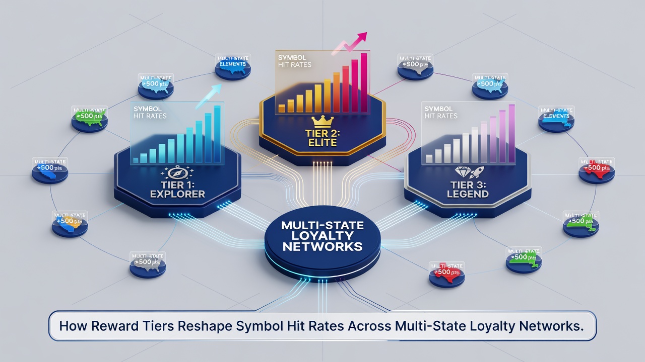 Graph illustrating tier-based changes in symbol hit rates across different state casino platforms