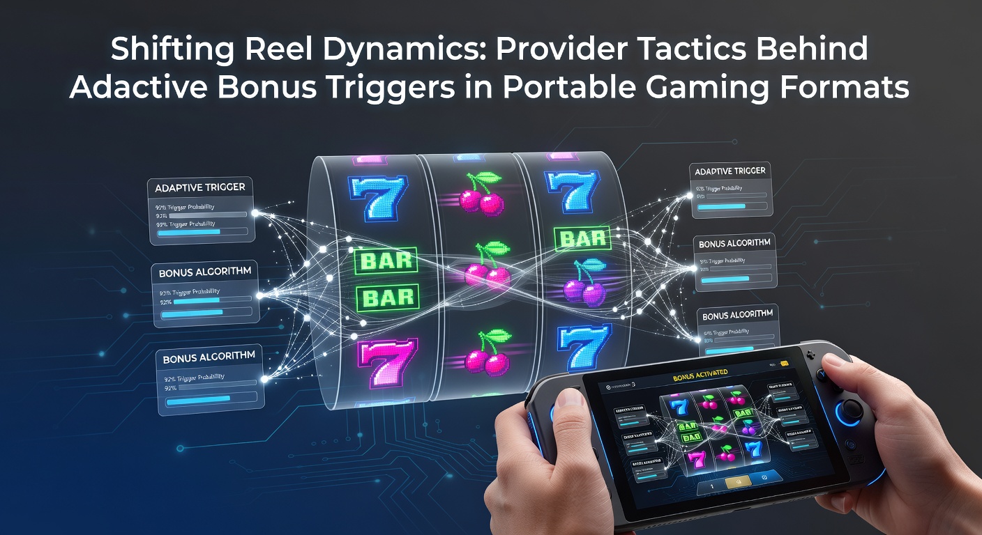 Animated visualization of shifting reels and adaptive bonus triggers in a mobile slot interface showing dynamic symbol repositioning